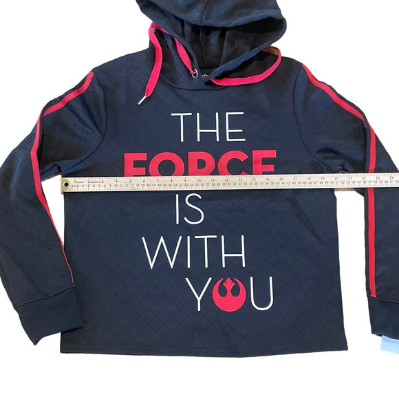 NWT‎ Disney Parks STAR WARS " The Force is With You" Black Pullover sz M - Picture 2 of 6